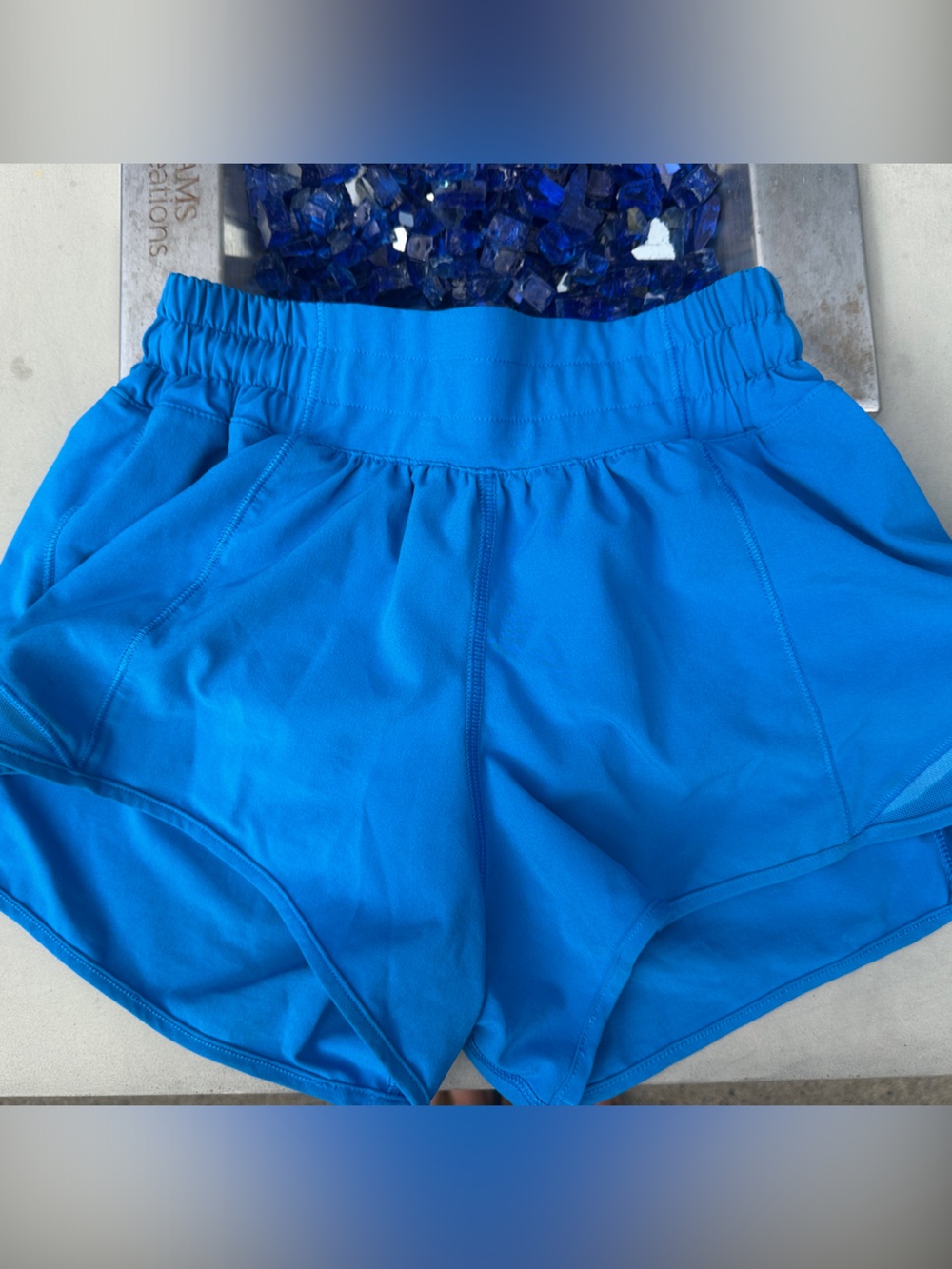 Lululemon Hotty Hot size 2 poolside Blue Performance Athletic Shorts
